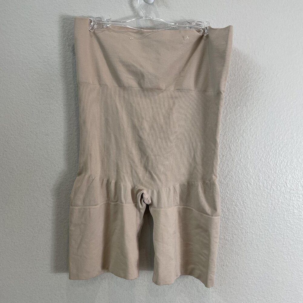 MeMoi Shapewear Shorts Womens 1X Beige High Waist Butt Lifter Tummy Control‎